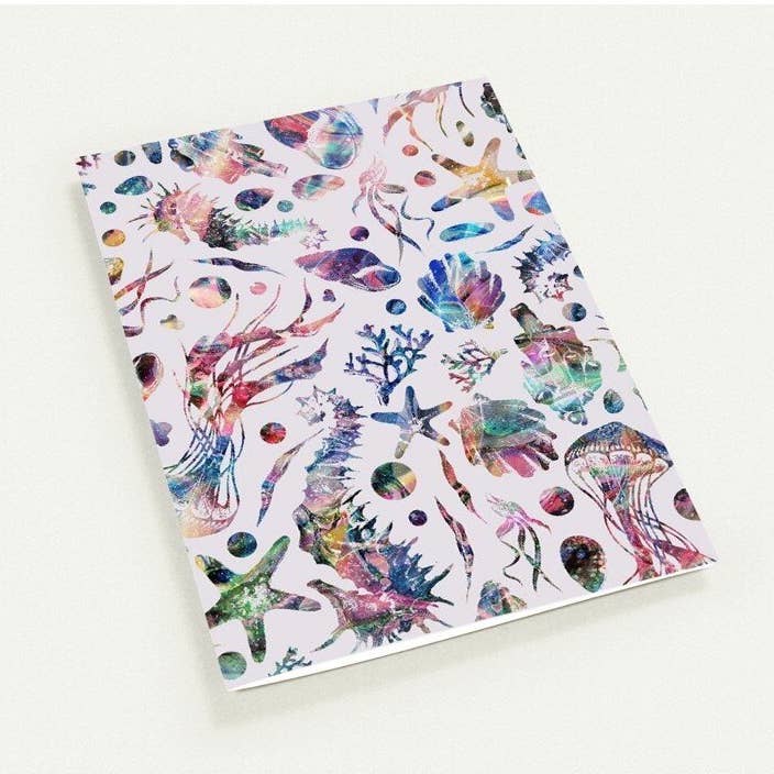 SEA MIST Pack van 10 dubbelgevouwen kaarten (standaard enveloppen) voor wholesale door PATRICKASTWOOD.COM