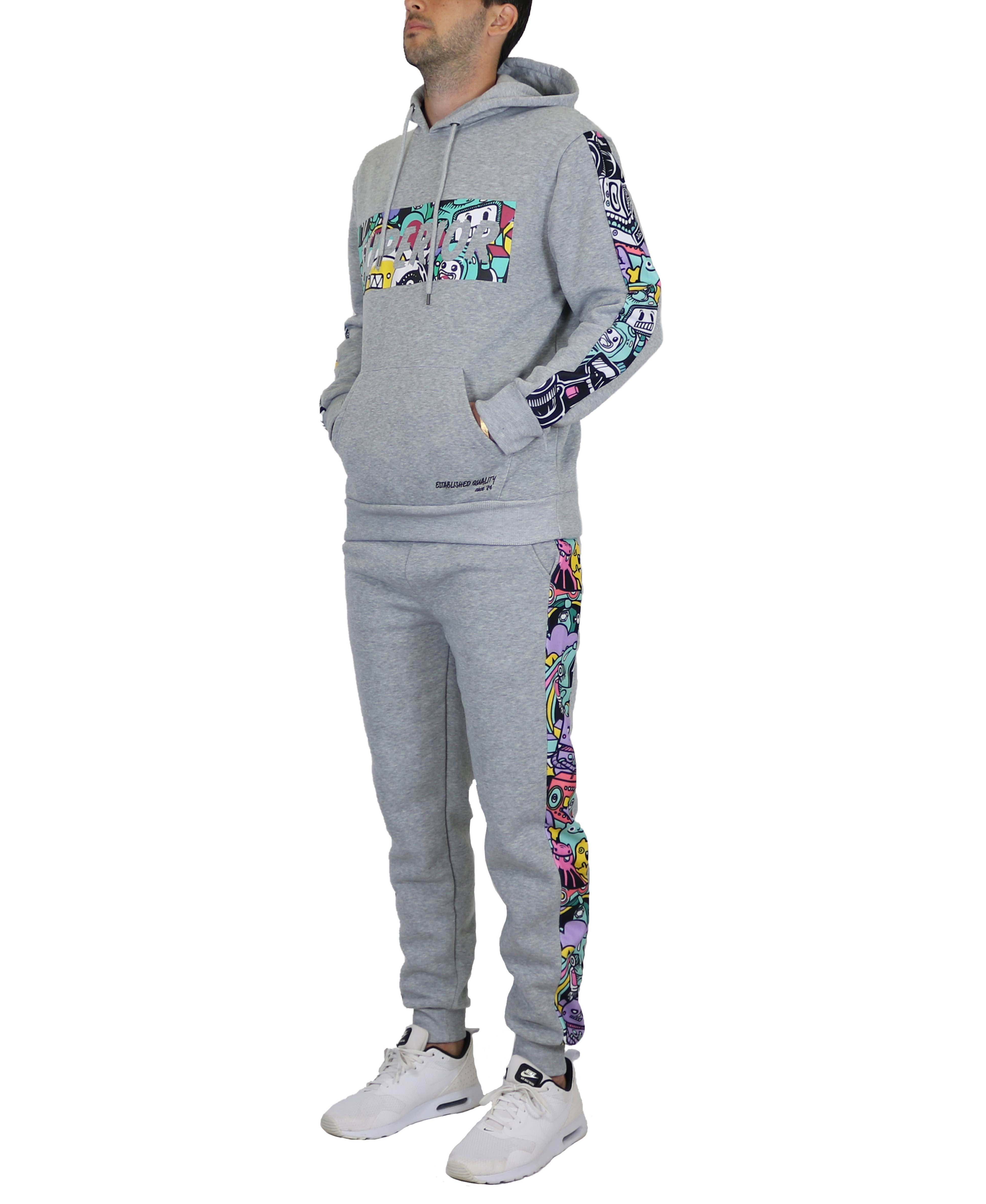 Galaxy By Harvic - Wholesale Lounge Set - Men's - Men's Fleece Hoodie & Jogger Set - SUPERIOR8