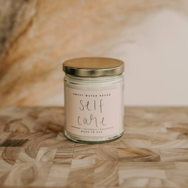 Sweet Water Decor - Wholesale Jar/Filled Candle - Self Care 9 oz Soy Candle - Home Decor & Gifts