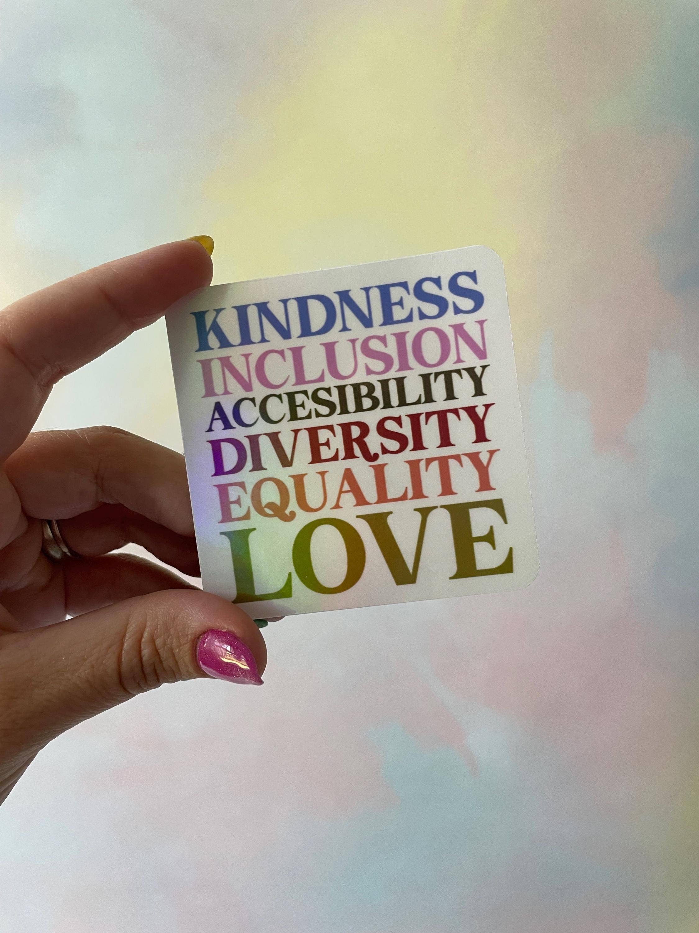 Steele Creative Co - Vendita all'ingrosso Adesivo - Adesivo di gentilezza e inclusione0