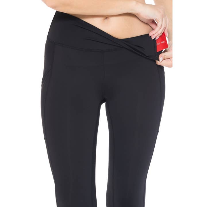 Leggings Depot - Wholesale Athletic/Lounge Leggings - Women's - Premium Nylon Activewear Solid Capri Leggings (21" Inseam)5