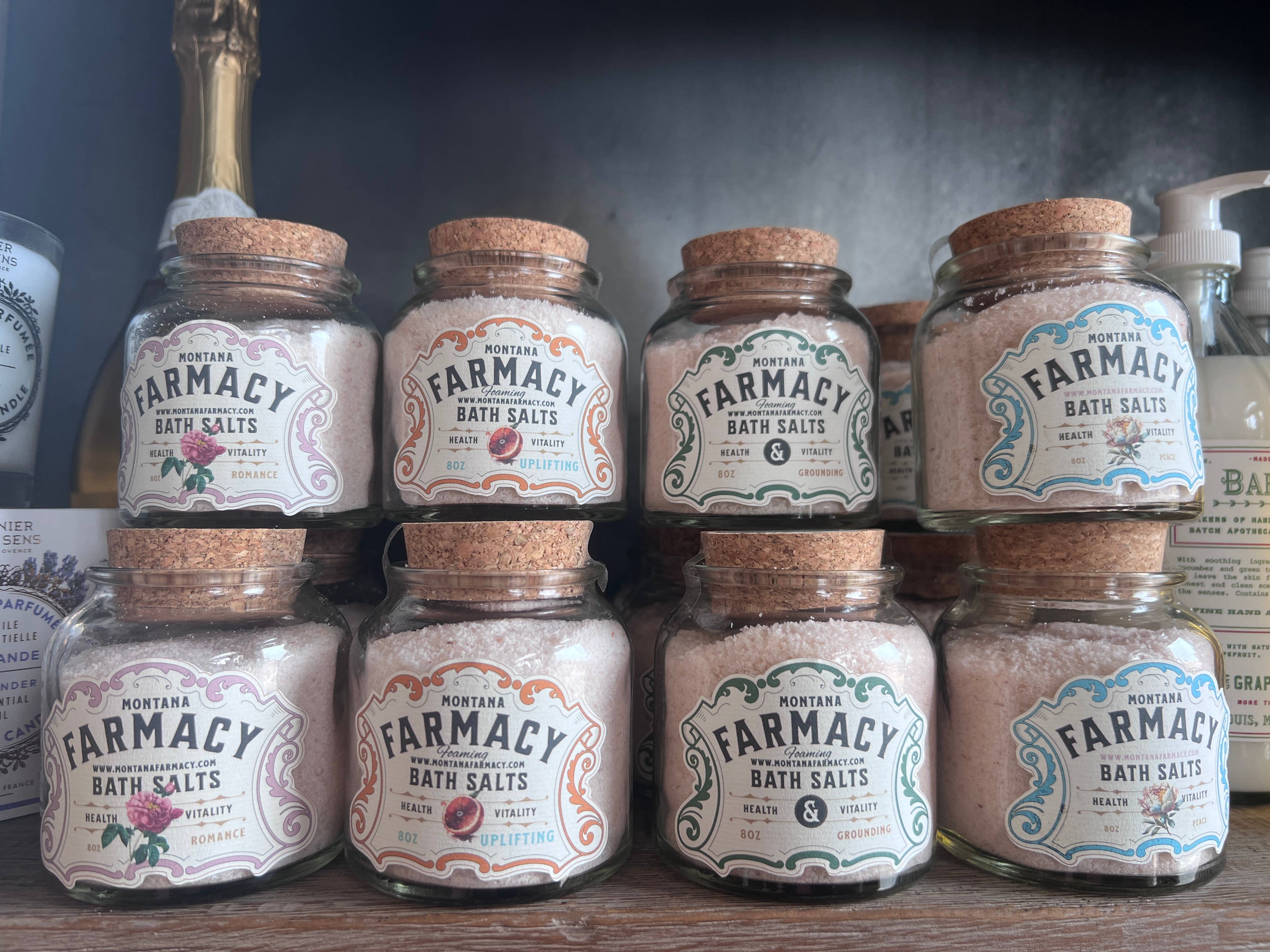 Montana Farmacy - Vente Sel de bain - Sels de bain moussants dans un pot d'apothicaire à l'ancienne Romance2