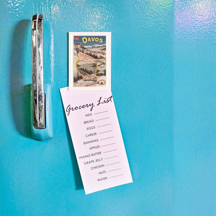 Found Image Press - Venta al por mayor Imanes - Póster de Viaje Davos Magnet TR-5361