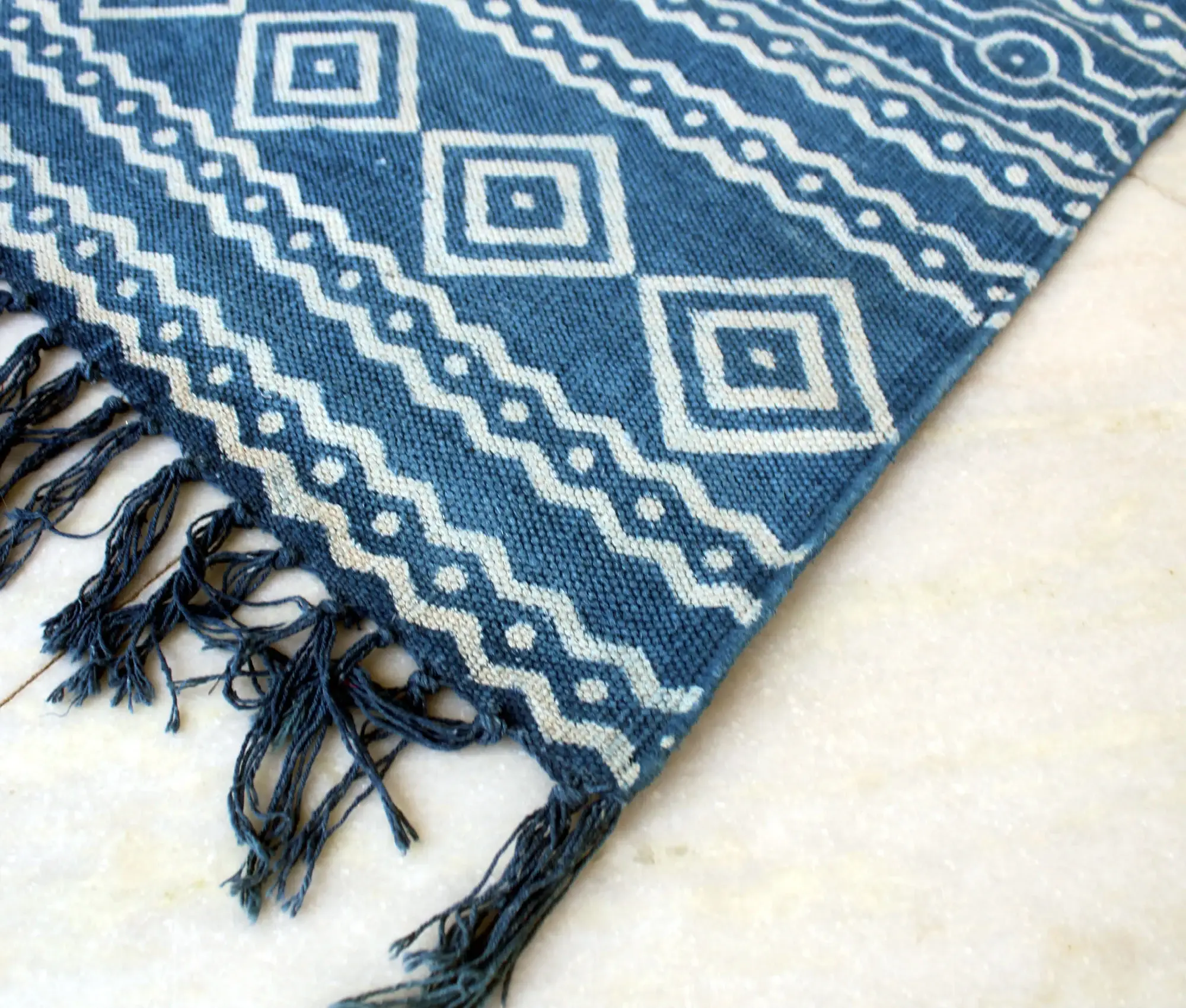 GYPSY STUDIO - Wholesale Vloerkleed - Indiase Dhurrie Hand Block Gedrukte Vloerkleed Handgemaakte Tapijten2