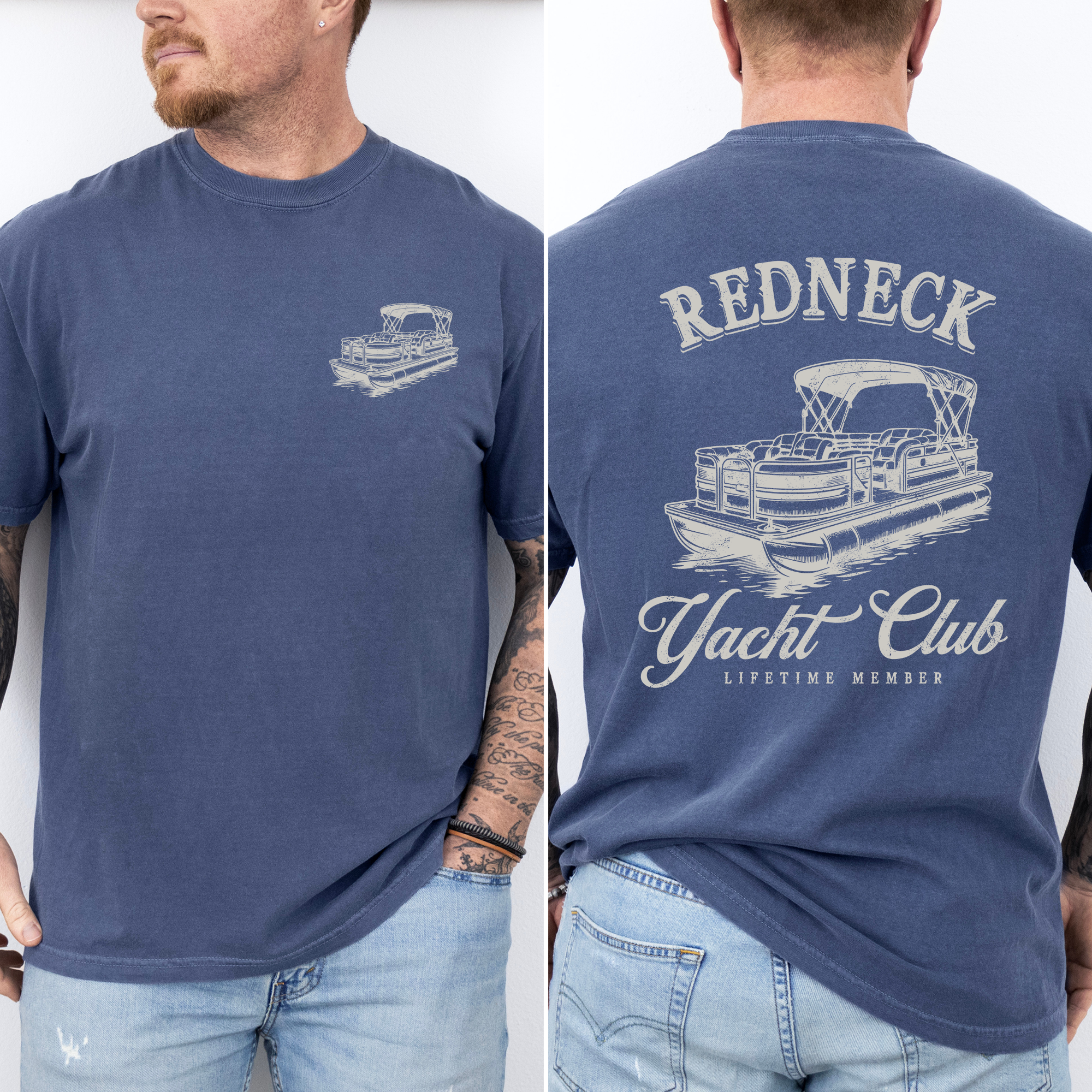Refinery Number One LLC - Wholesale T-Shirt (Graphic) - Unisex - Redneck Yacht Club Boating, Country, Lake Life T-Shirt1