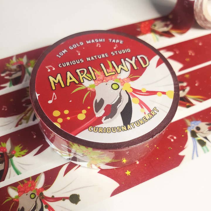 Curious Nature Studio - Wholesale Washi Tape - Mari Lwyd • Washi Tape1