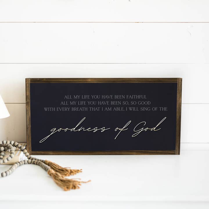 Joyfully Said - Wholesale Wood Wall Art - Goodness of God