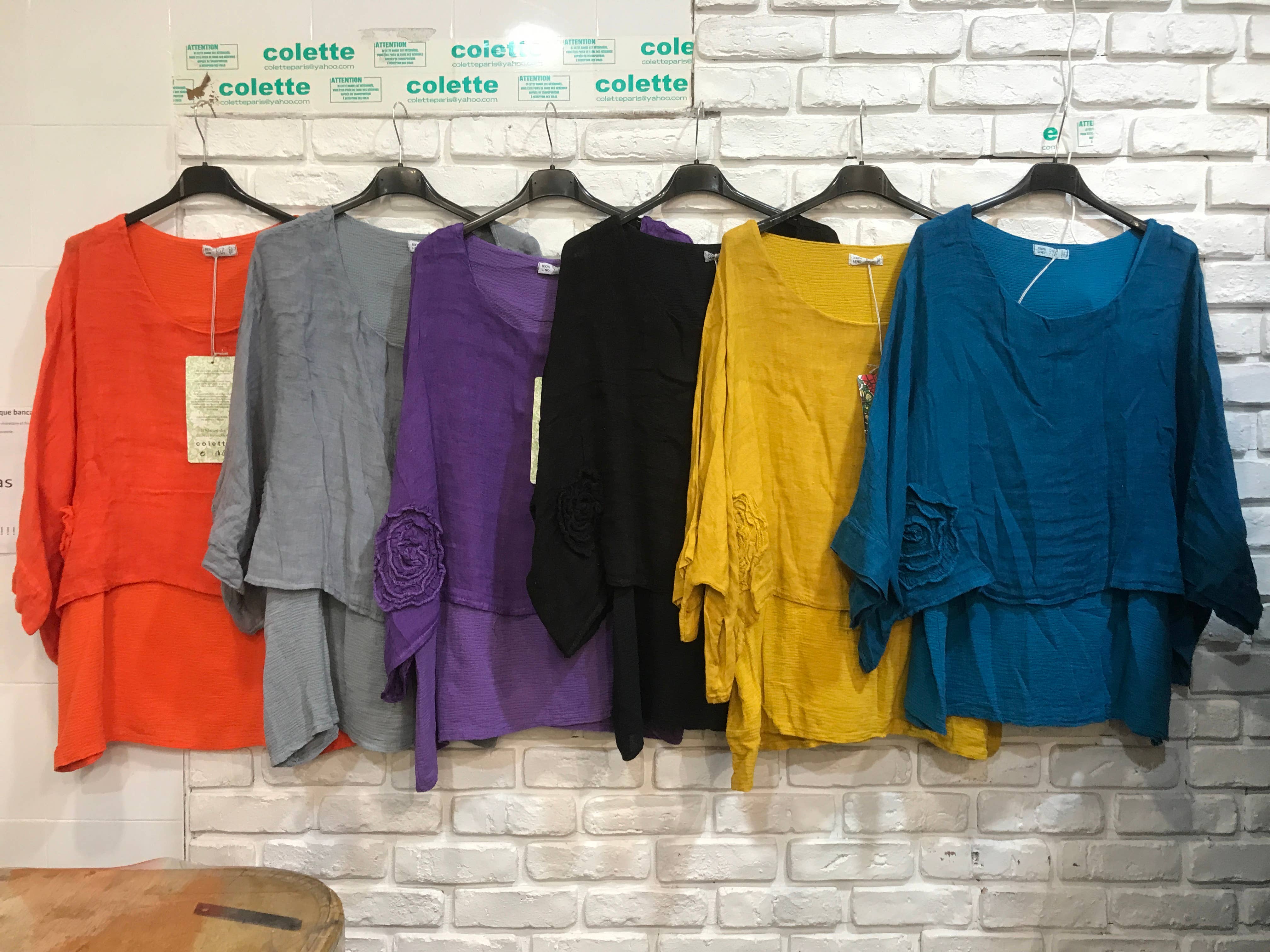 la maison des fibres naturelles - Wholesale Tunic - Women's - Linen tunic lined with cotton 87070 50% linen 50% cotton8