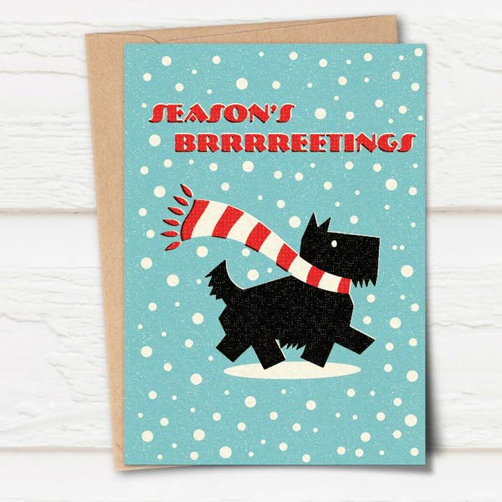 Snowy Scotties 4 - A6 for wholesale by Pennychoo