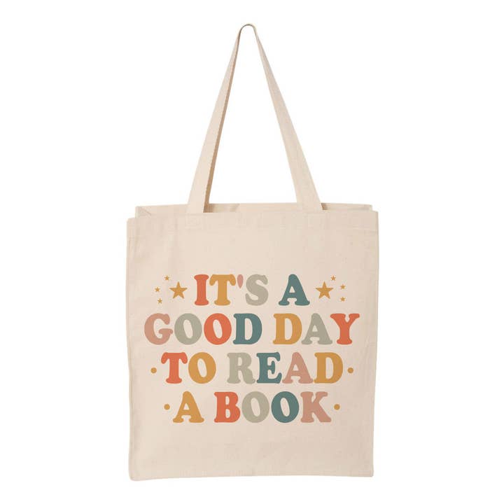 Lucky Luna Apparel - Wholesale Tote Bag - Women's - Good Day To Read A Book Tote Bag
