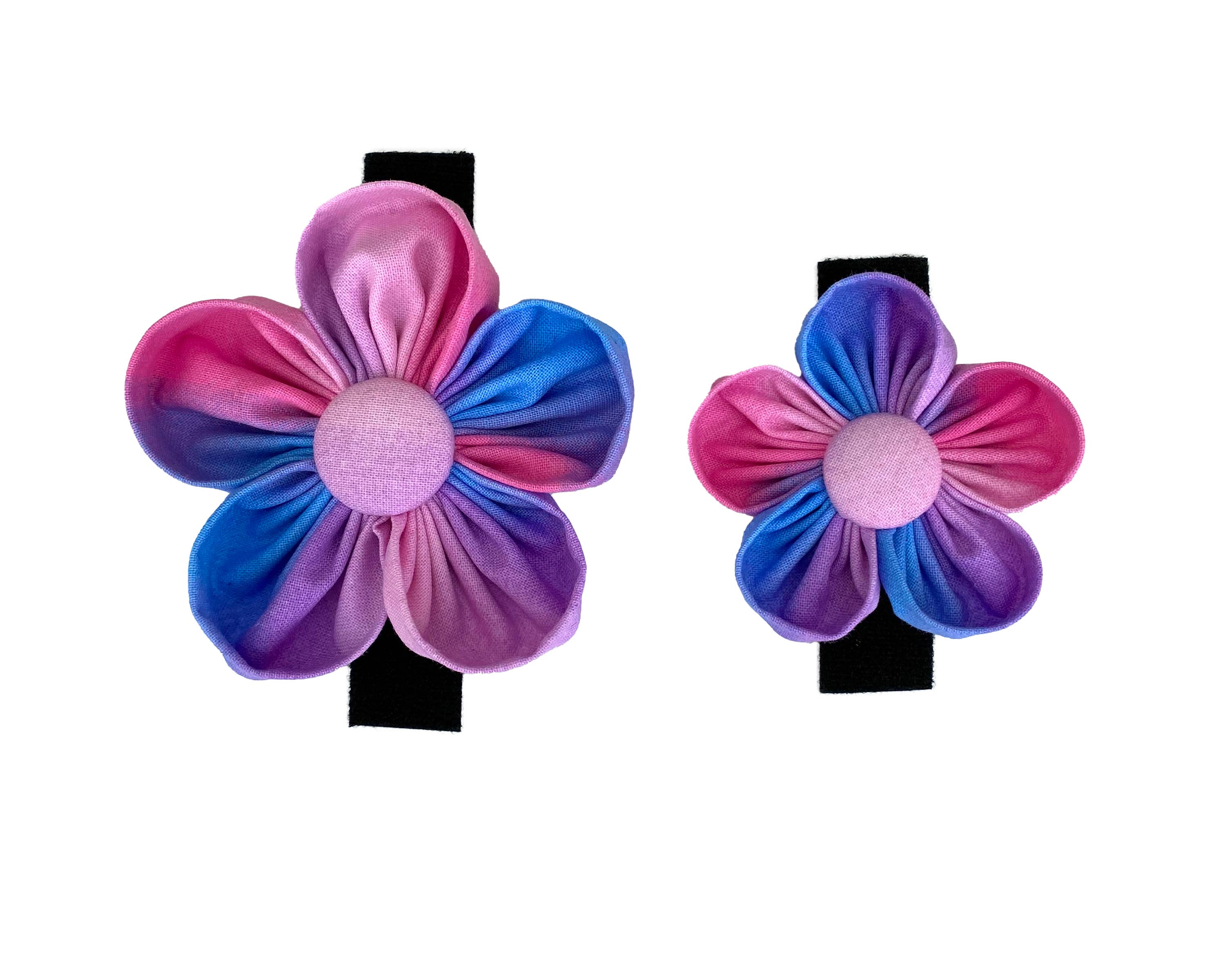 Darcy's Canine Designs - Wholesale Pet Collar - Dog - Pink, Purple and Blue Ombre Collar Flower Pet Accessory5