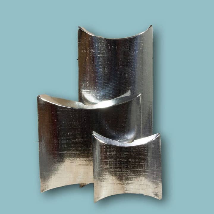 kadopapier.net - Wholesale Gift Box - High-gloss silver gondola box