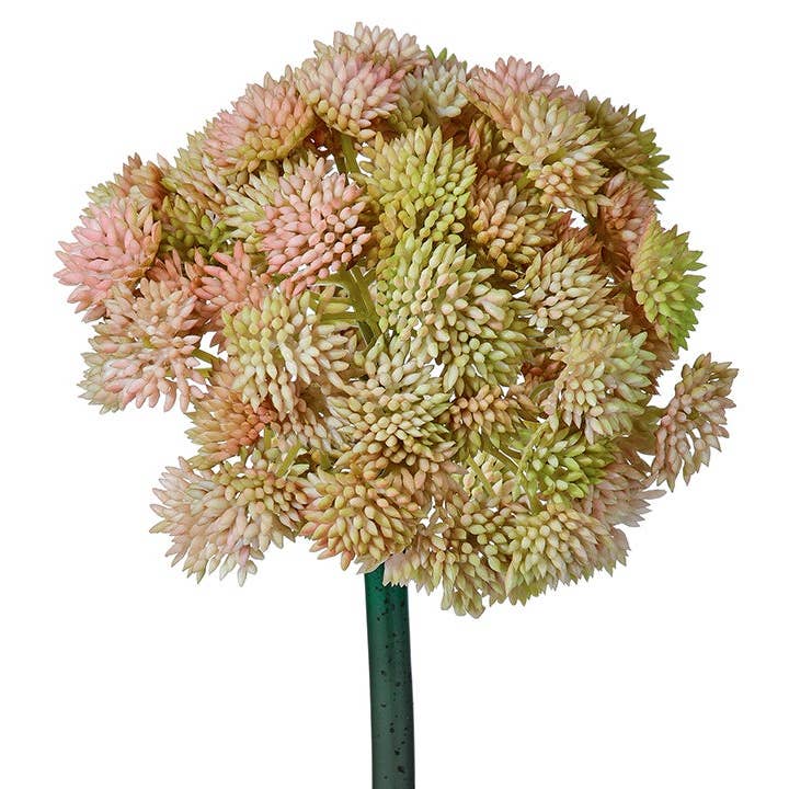 Will's Company - Wholesale Artificial Plant - Soft Touch Sedum Cluster (Ball) Stem - 2 color options