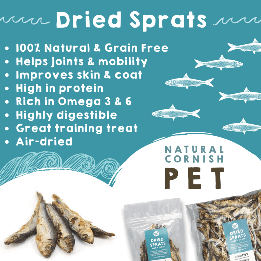 The Pets Larder - Wholesale Pet Treats - Dog - Dried Sprats for Dogs - Natural Dog Treats1