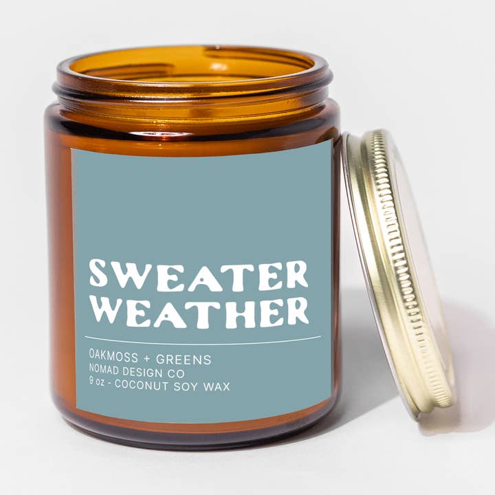 Sweater Weather Candle for wholesale by Nomad Design Co
