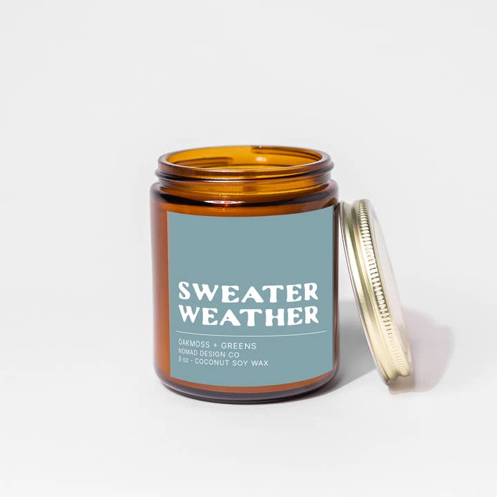 Sweater Weather Candle for wholesale by Nomad Design Co