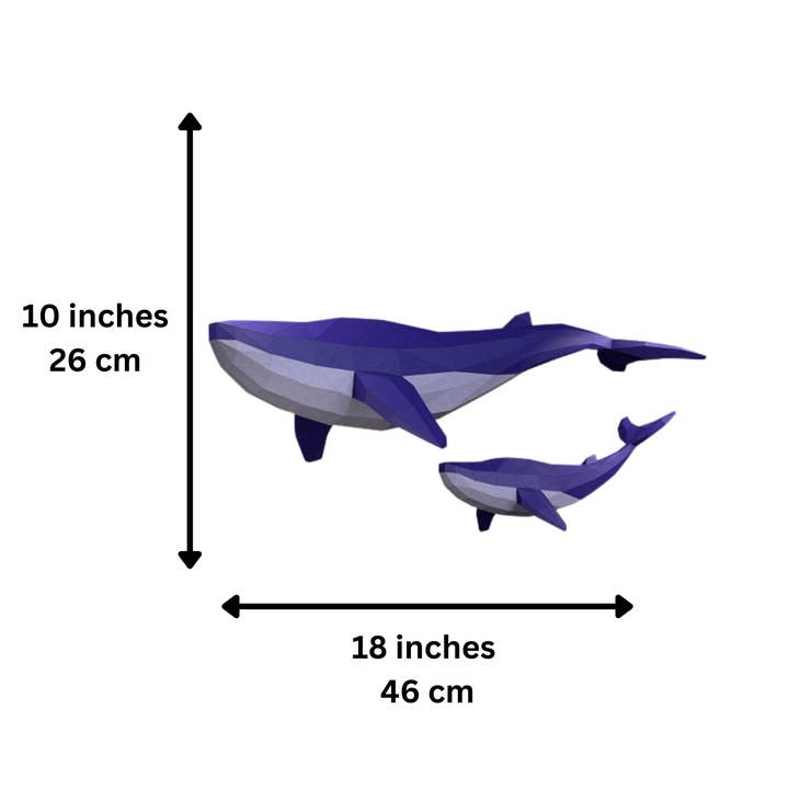 PAPERCRAFT WORLD – Engroshandel DIY-hobbysæt – Hval Origami Model