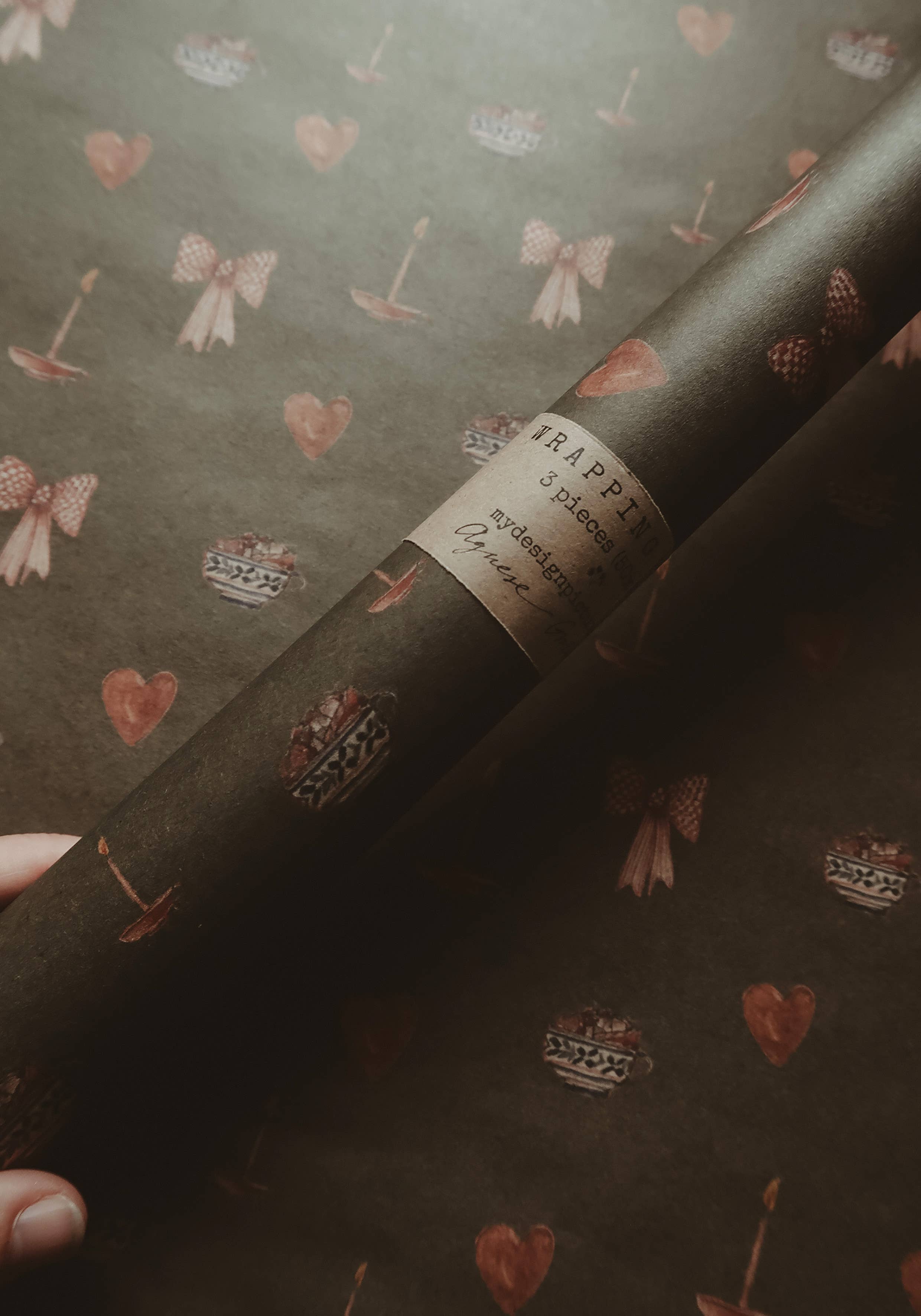 MyDesignPictures - Wholesale Inpakpapier - Kerstsfeer Kraft Inpakpapier5