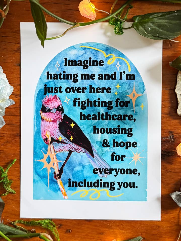 Imaginez Me Détester : impression d'art féministe pour la vente par Fabulously Feminist