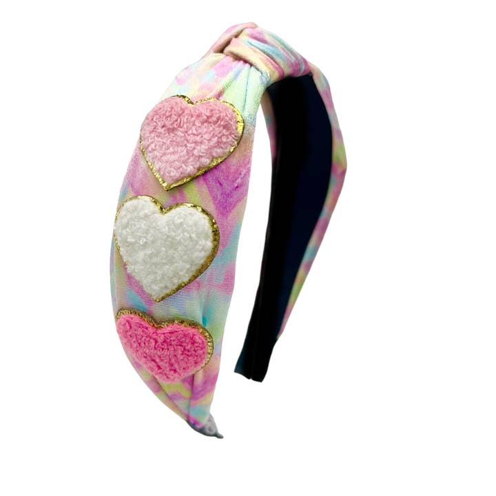Mavi Bandz - Wholesale Fashion Headband - Women's - Varsity Tie Dye Heart Knot Headbands Girl Hair Accessories