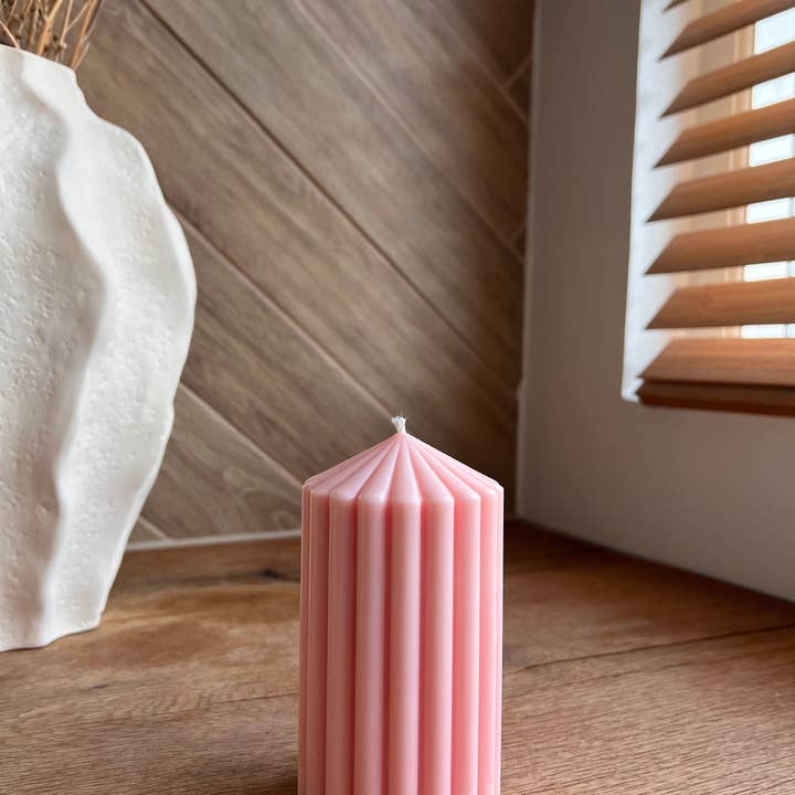 Pink - Soy Blend Candle small for wholesale by studio M candles