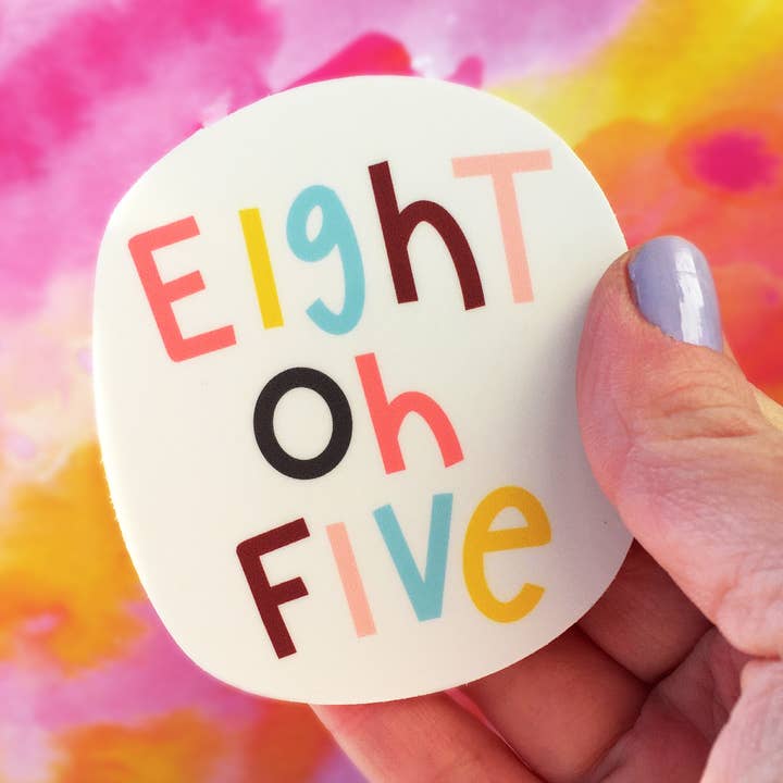 Eight Oh Five 805 Sticker for wholesale by Kat French Design