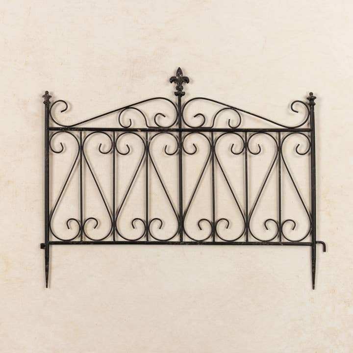 Ragon House - Wholesale Outdoor Ornament/Decor - 25.5" AGED BLACK GARDEN GATE1