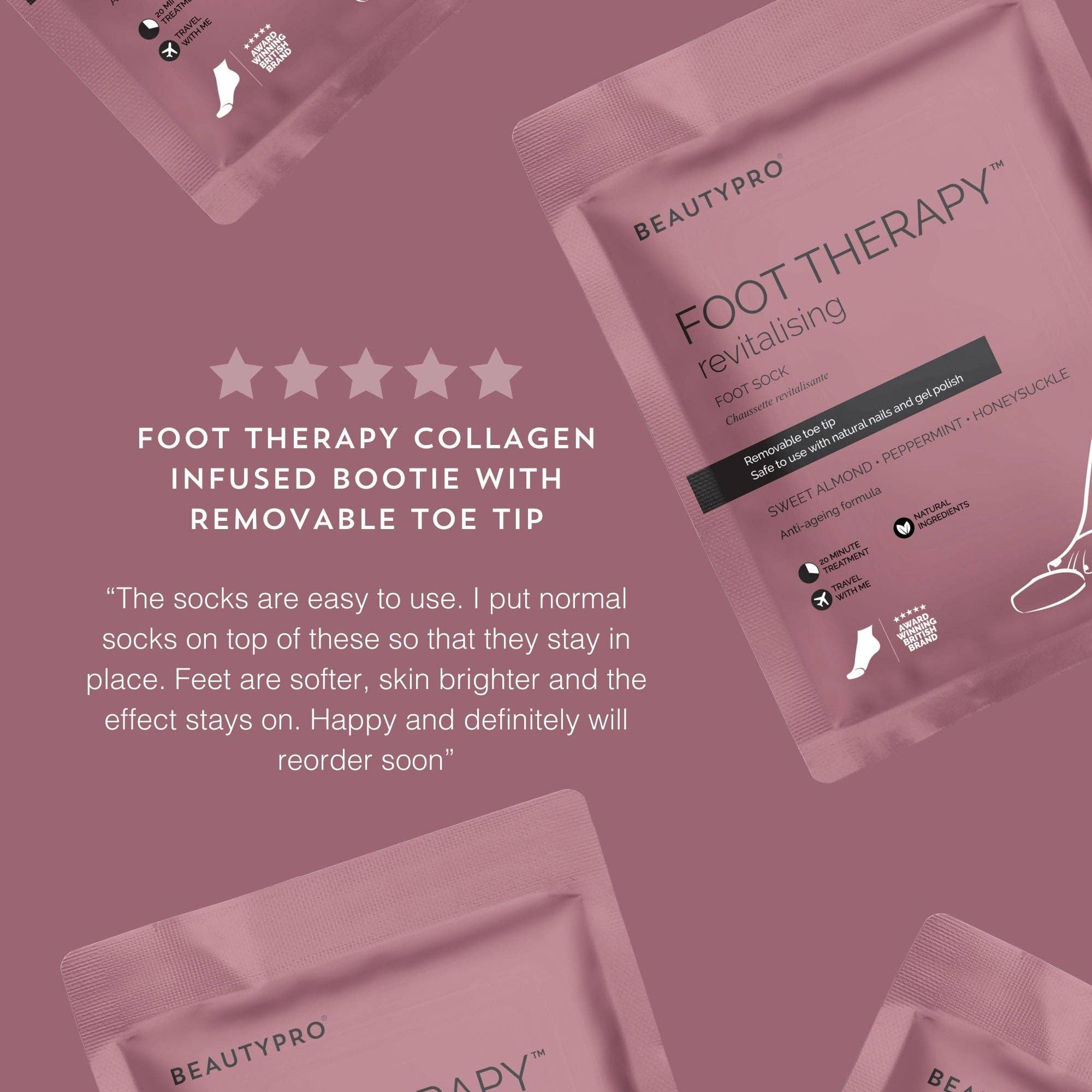 BEAUTYPRO – wholesale Moisturising socks – FOOT THERAPY Bootie with Removable Toe Tip8