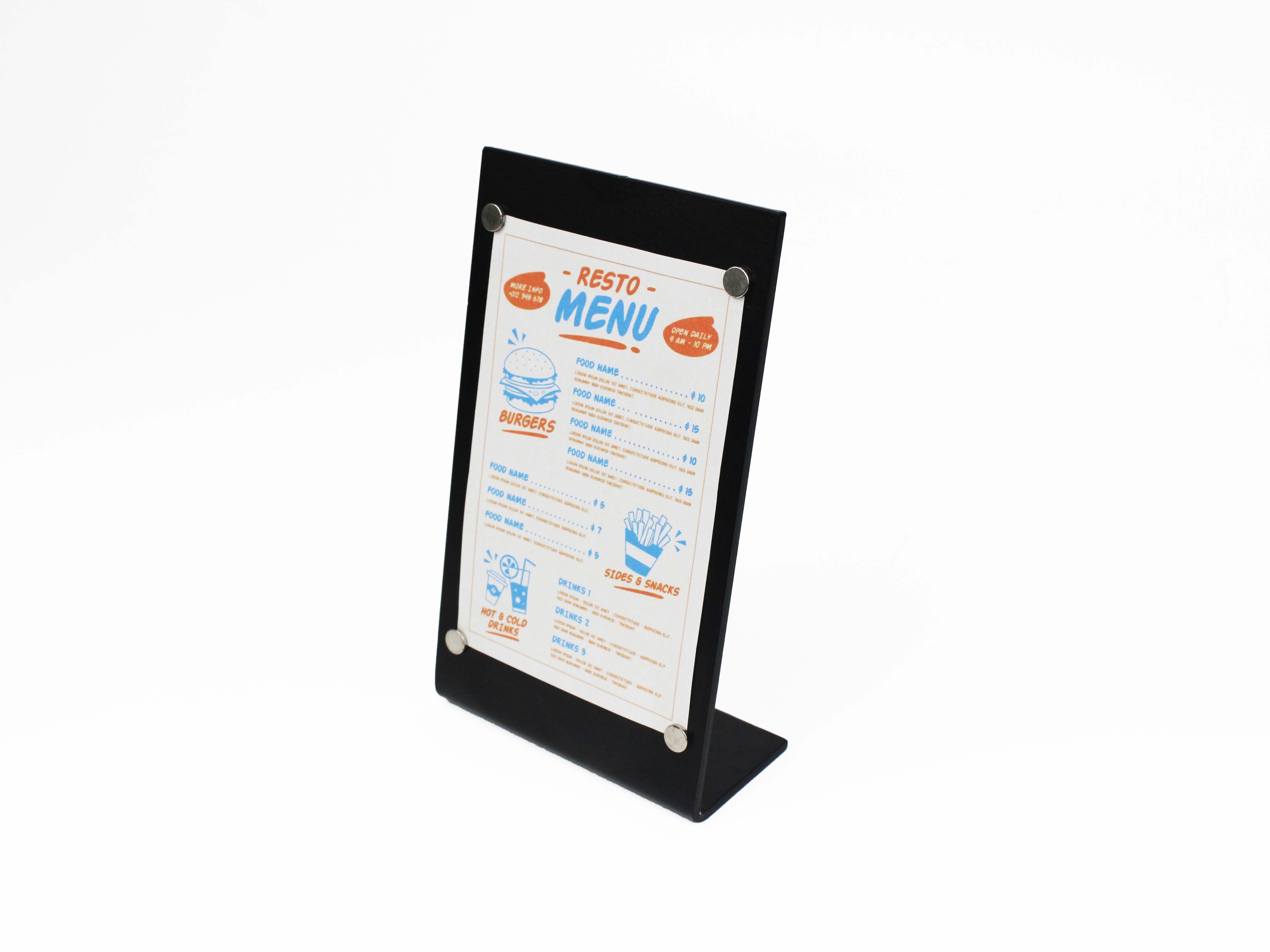 OtimSan - Wholesale Chalkboard - Tabletop Magnetic Menu Board - Set of 68