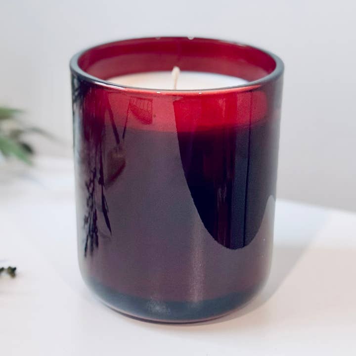 12 oz Dark Red Translucent Vessel - 100% Natural Soy Candle and other Purchase Wholesale red candle jars. Free Returns & Net 60 Terms on Faire trending on Faire.
