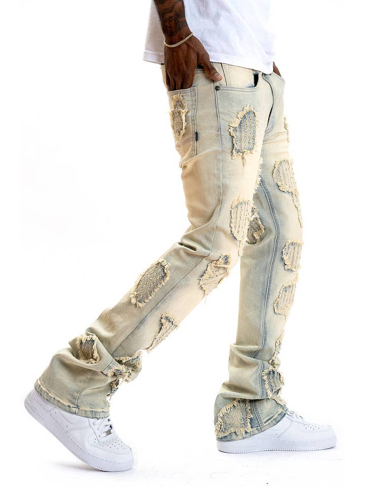 M1978 Romano Stacked Jeans - Light Wash for wholesale on Faire