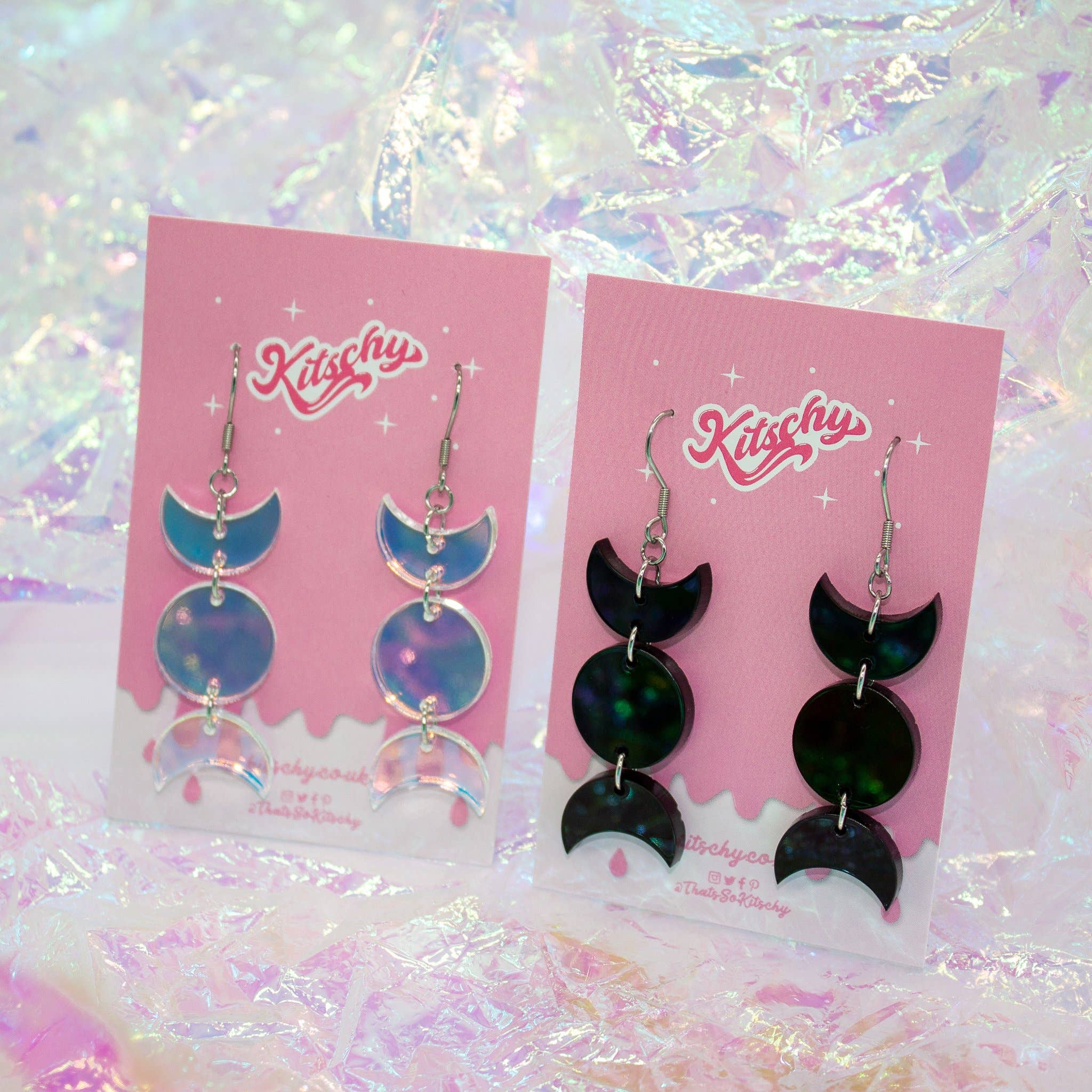Kitschy - Wholesale Dangle Earrings - Trimoon Earrings Laser Cut Acrylic1