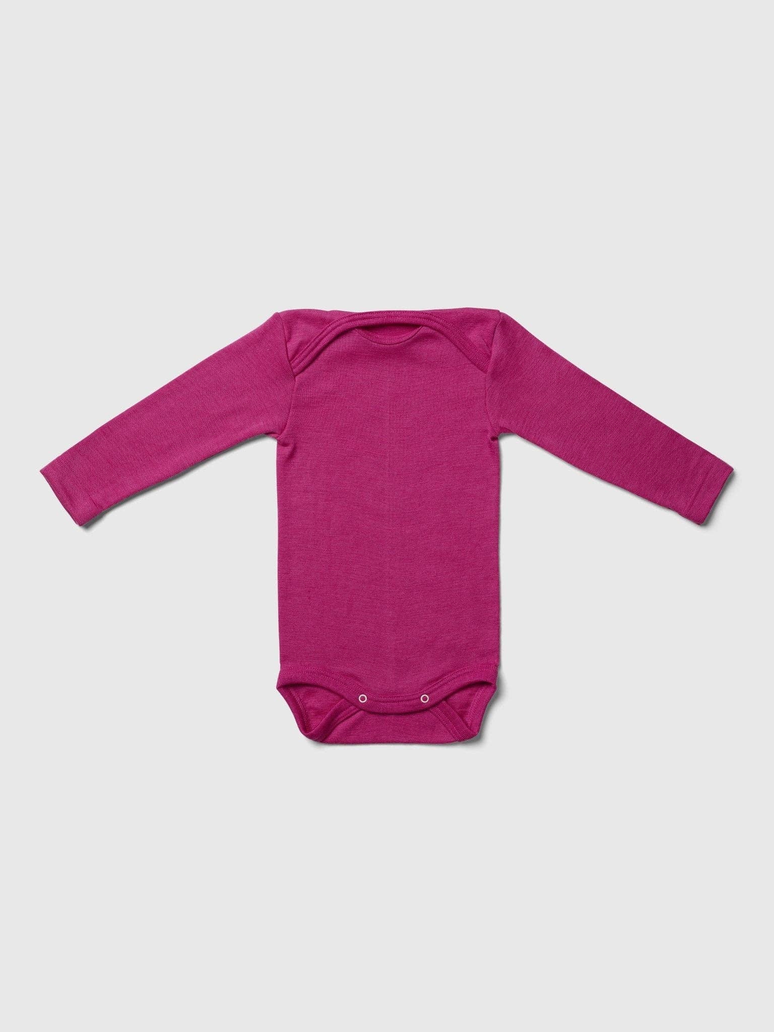 MINI LILA - Wholesale Bodysuit (Non-Footed) - Baby - Organic Merino Wool and Silk Long-sleeved Onesie16