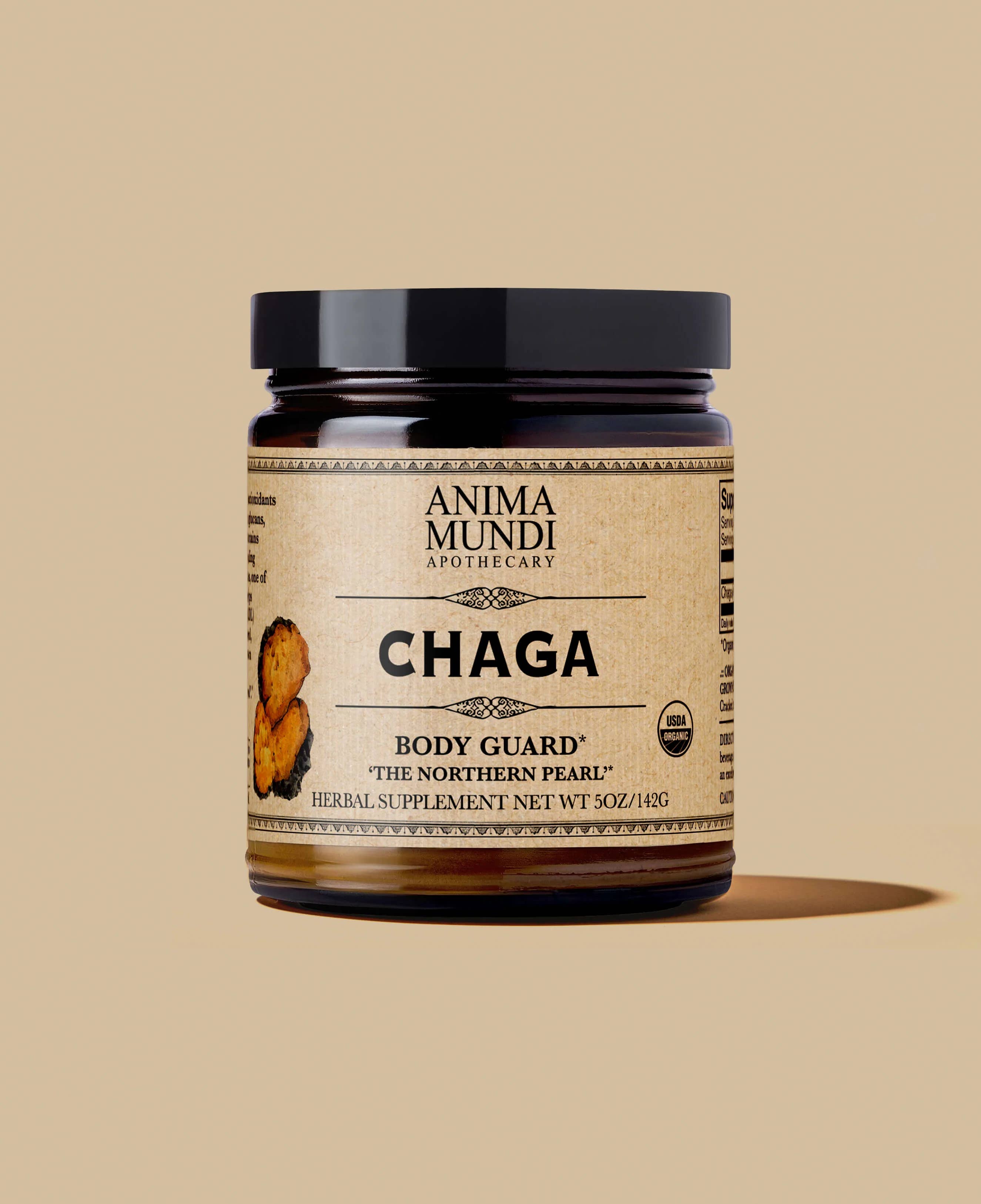 Anima Mundi Apothecary - Wholesale Oral Supplement/Vitamin - CHAGA | Organic Mushroom Powder, Body Guard*