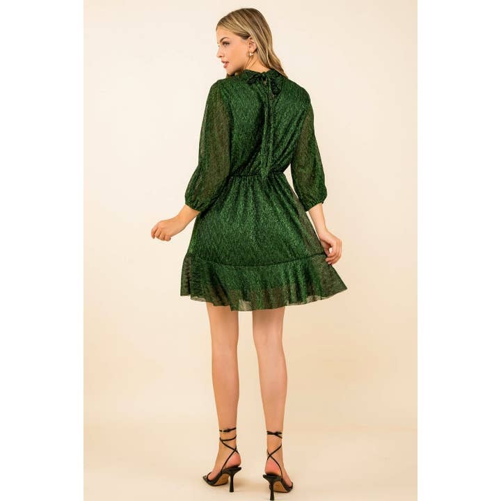 THML - Wholesale Dress - Women's - Metallic Mesh Dress