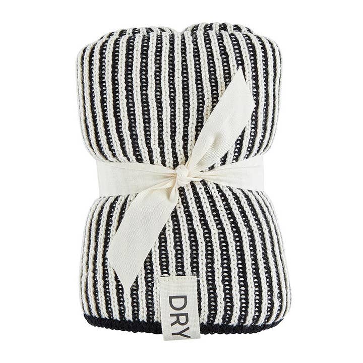 Santa Barbara Design Studio by Creative Brands - Wholesale Dishcloth - Knit Dish Towel - Ivory/Black