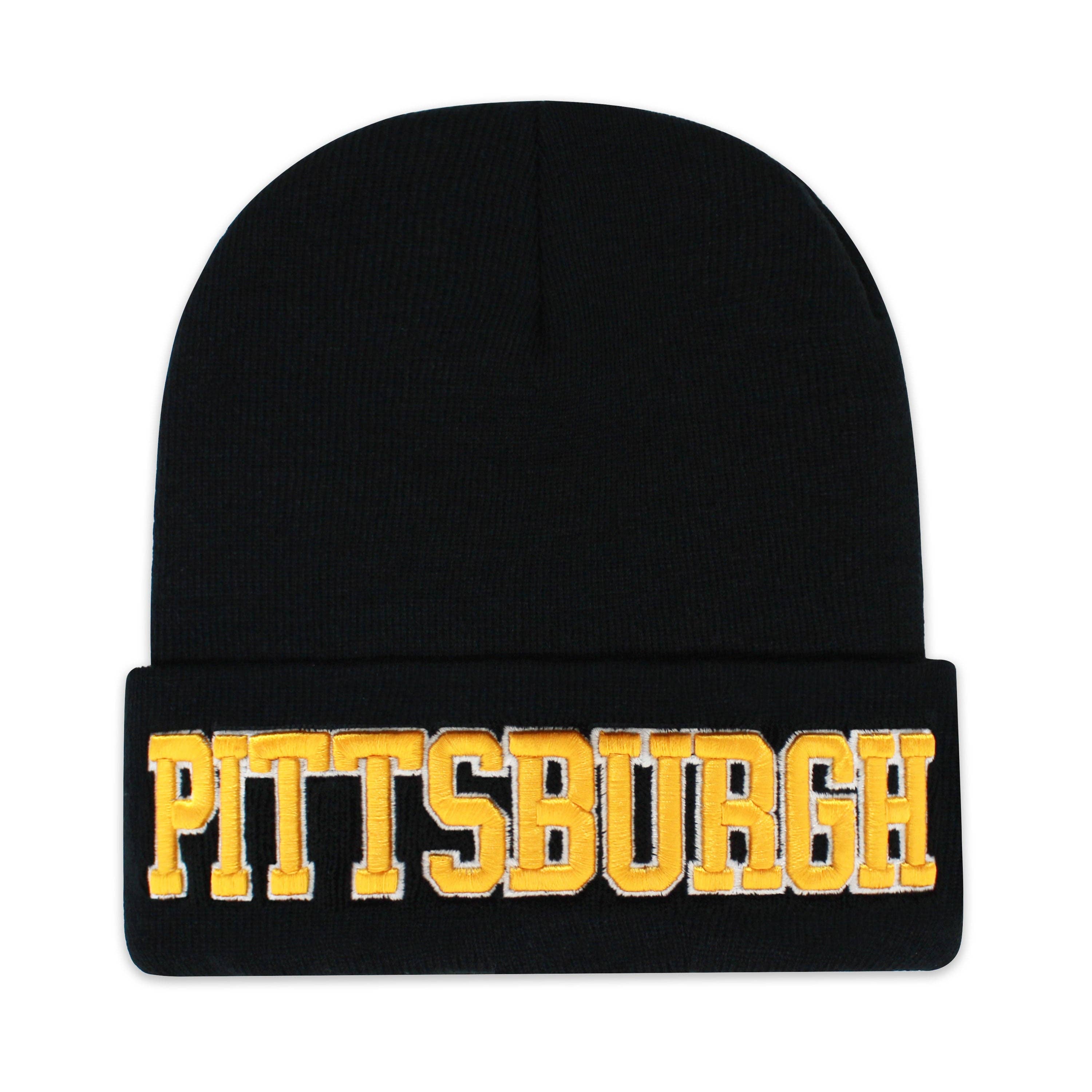 ChoKoLids - Vente Bonnet – unisexe - Bonnets noirs en tricot brodé 3D Football Sports Team City27