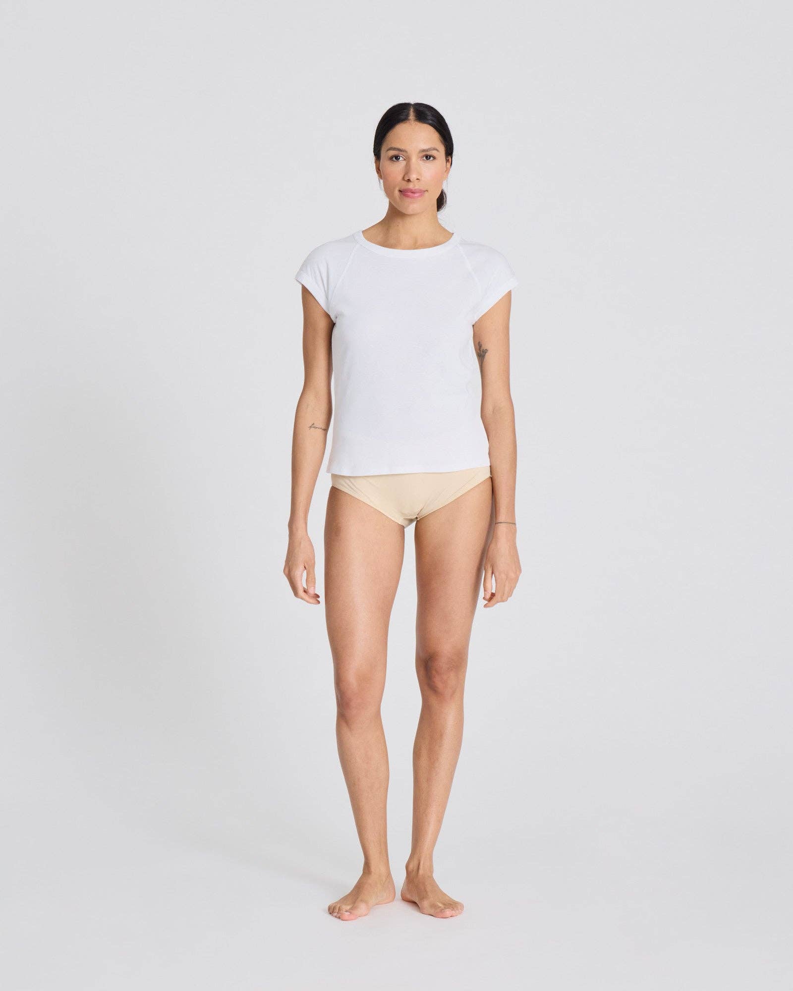 gai-lisva - Wholesale T-Shirt - Women's - Malou S/S Cotton 1x1 Rib Tee GOTS - White0