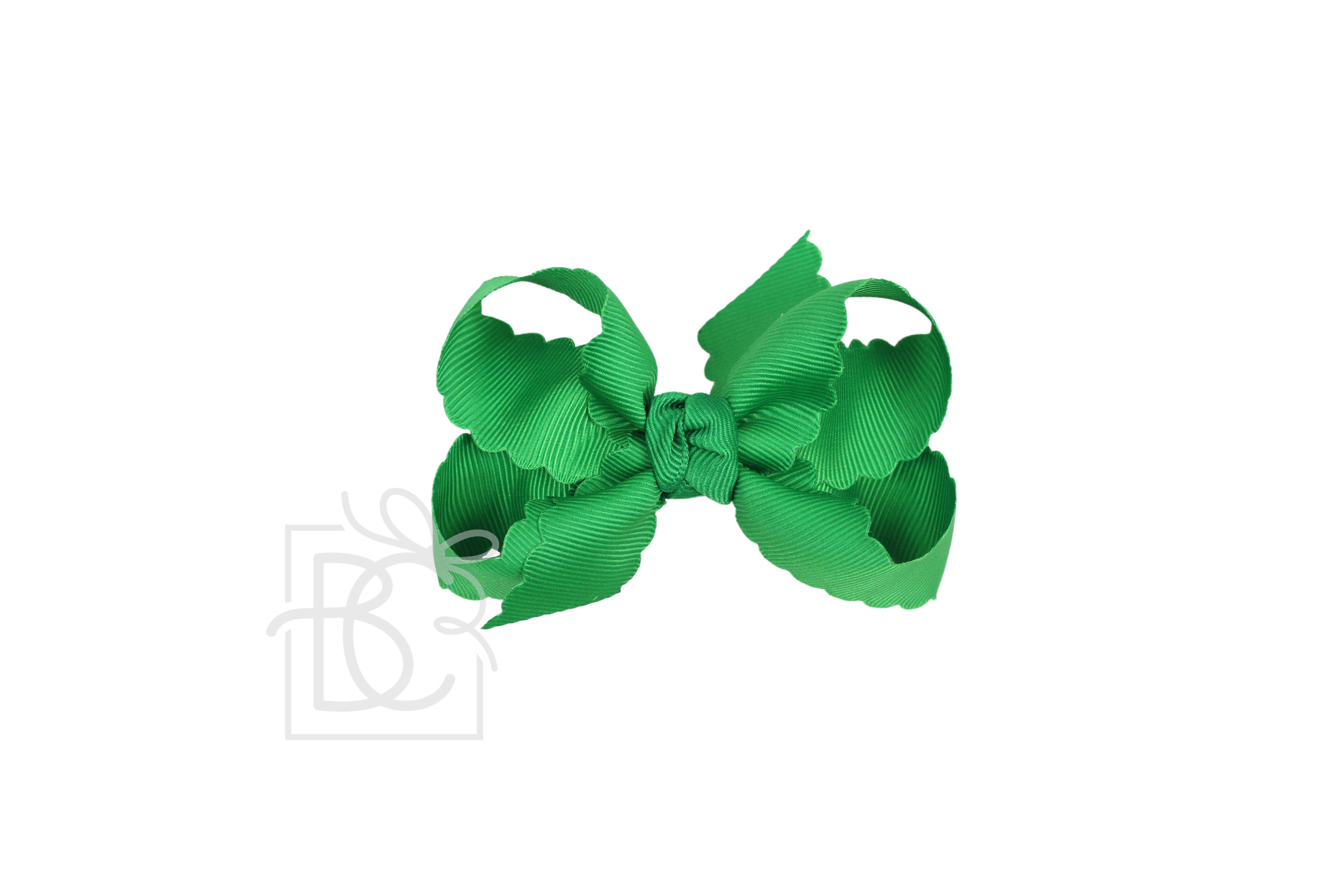 Beyond Creations, LLC – wholesale Hair bow – Kids – SCALLOPED EDGE BOW12