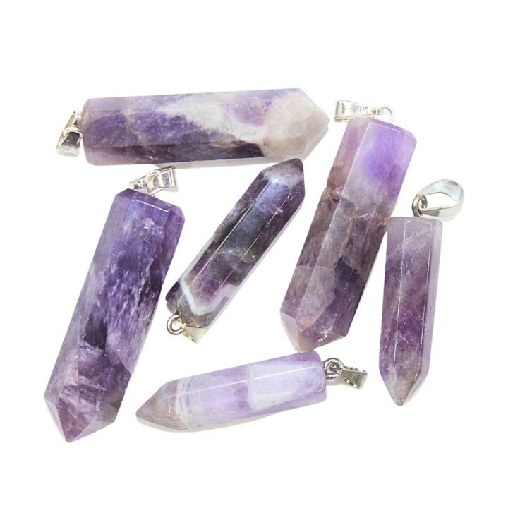 Point Pendant - Amethyst for wholesale by Earths Elements Wholesale