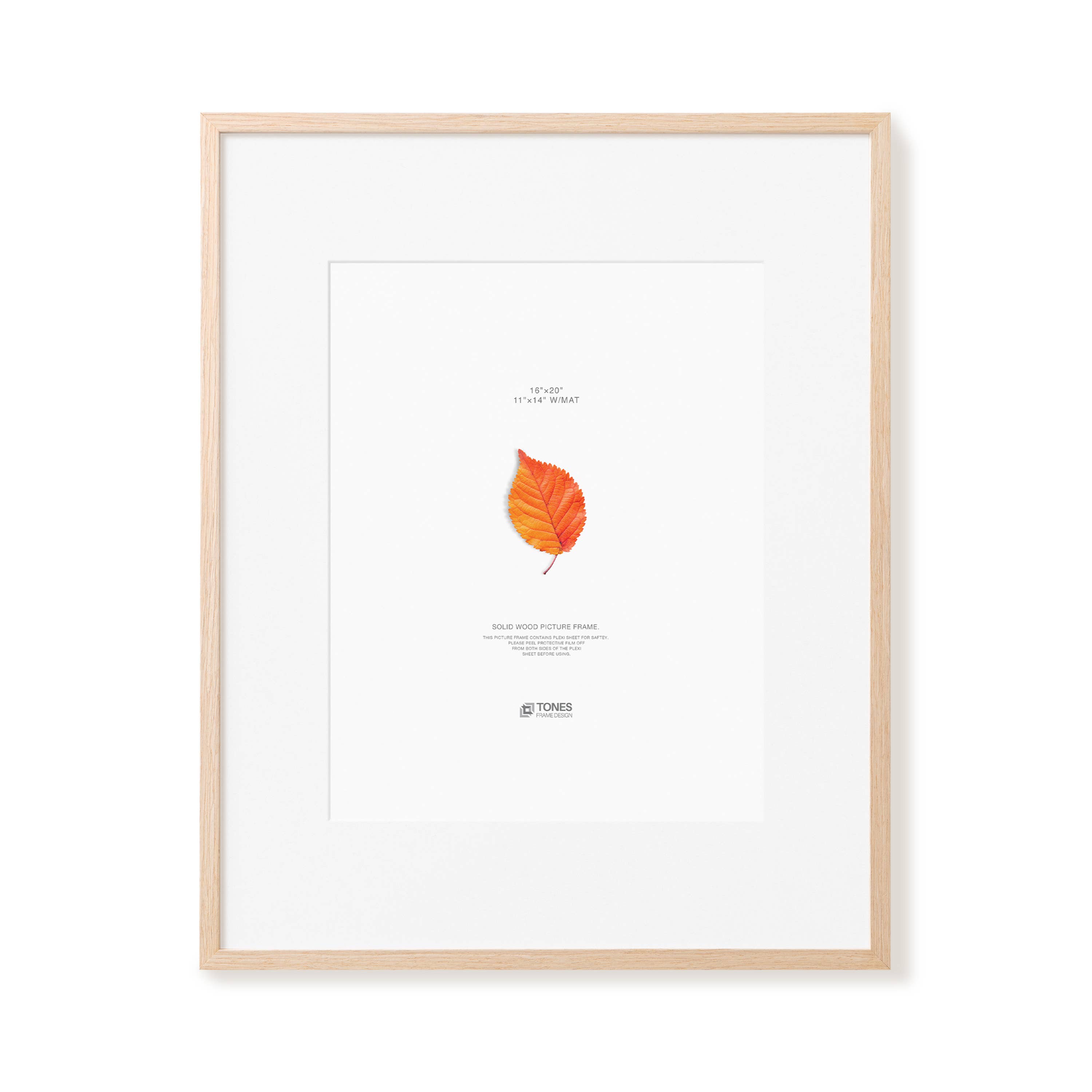 LivingTaste Home Inc - Wholesale Picture Frame - 16x20 Solid Oak Wood Frame 0