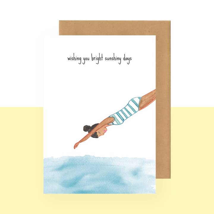 Carte postale - Je vous souhaite de beaux jours ensoleillés pour la vente par Studio Bertha