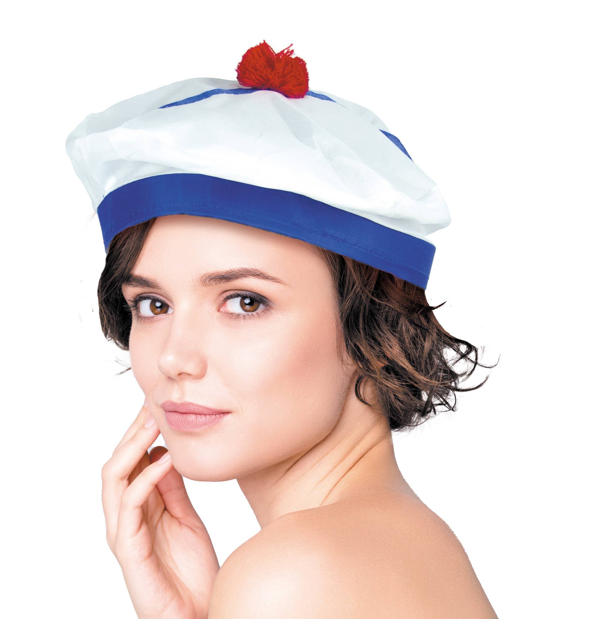 Party Pro - Wholesale Costume - Unisex - SAILOR HAT + POMPOM0