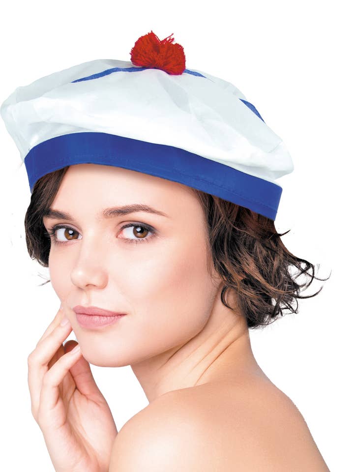 Party Pro - Wholesale Costume - Unisex - SAILOR HAT + POMPOM