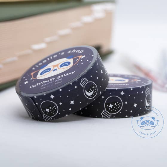 Lightbulb Galaxy Silver Foil Washi Tape for wholesale by Hello Riselle | Art + Shop