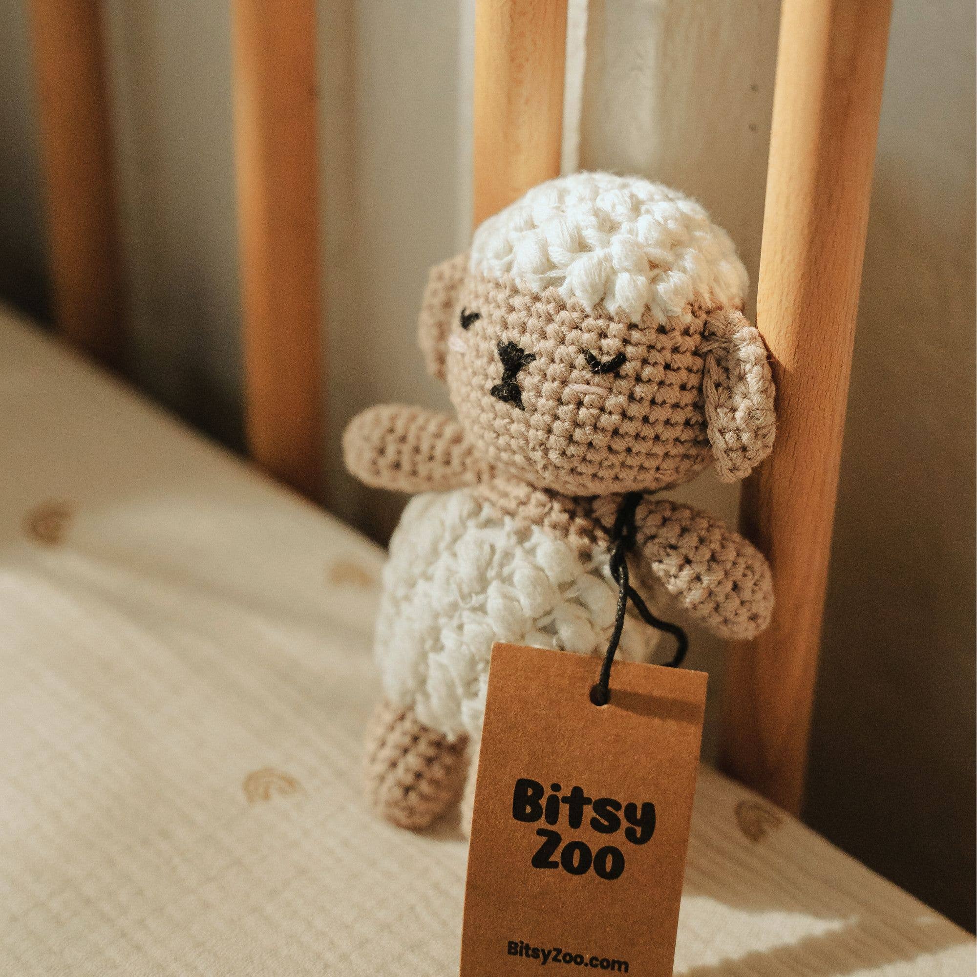 Bitsy Zoo - Wholesale Stuffed/Plush Toy - Kids & Baby - Sophie the Sleepy Sheepy - Bitsy Crochet Animal