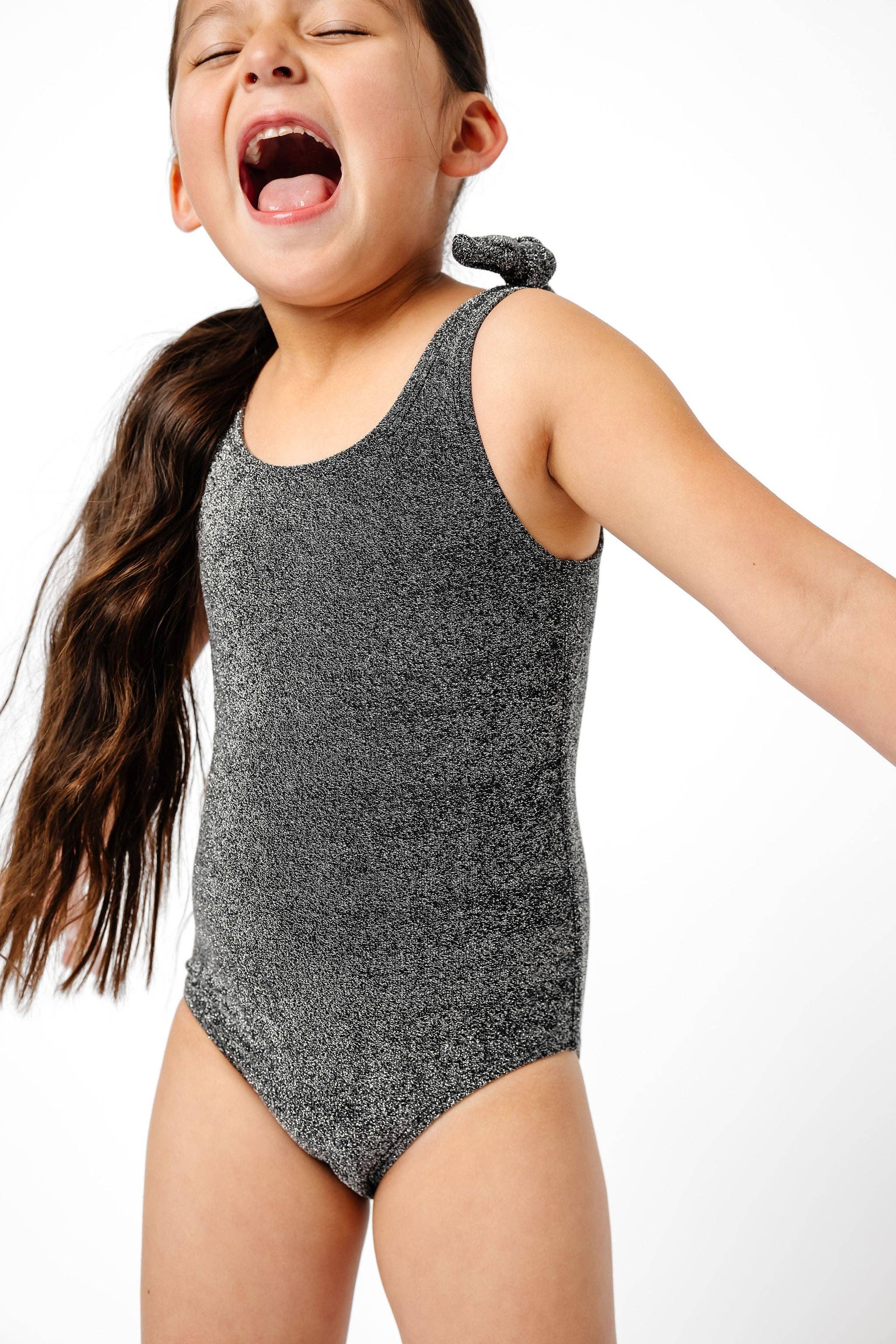 Coral Reef Swim - Vendita all'ingrosso Costume intero - Bambini - Costume intero per bambini con spalline a fiocco nero scintillante7