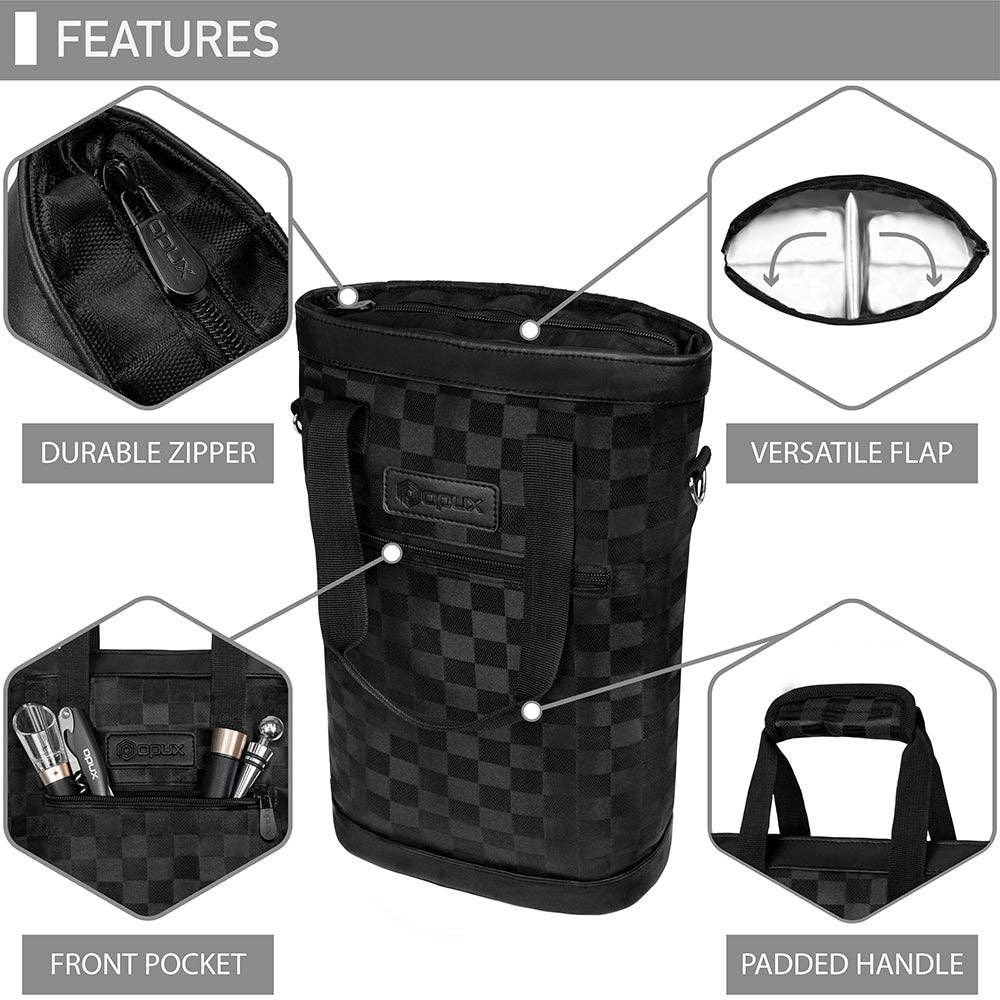 OPUX – wholesale Vinkasse – Klassisk vinväska för 2 flaskor33