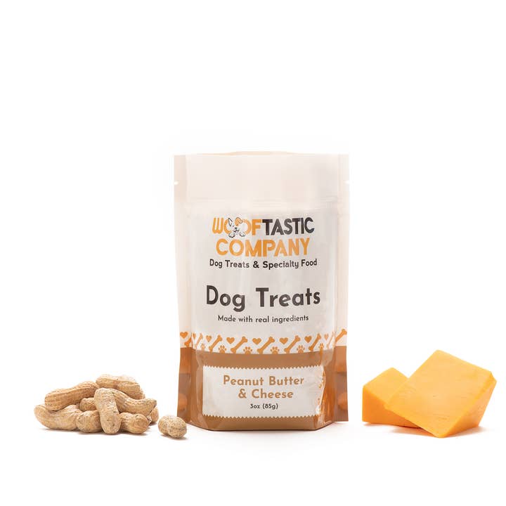 Wooftastic Peanut Butter & Cheese Hundegodbidder for engroshandel hos Wooftastic Company
