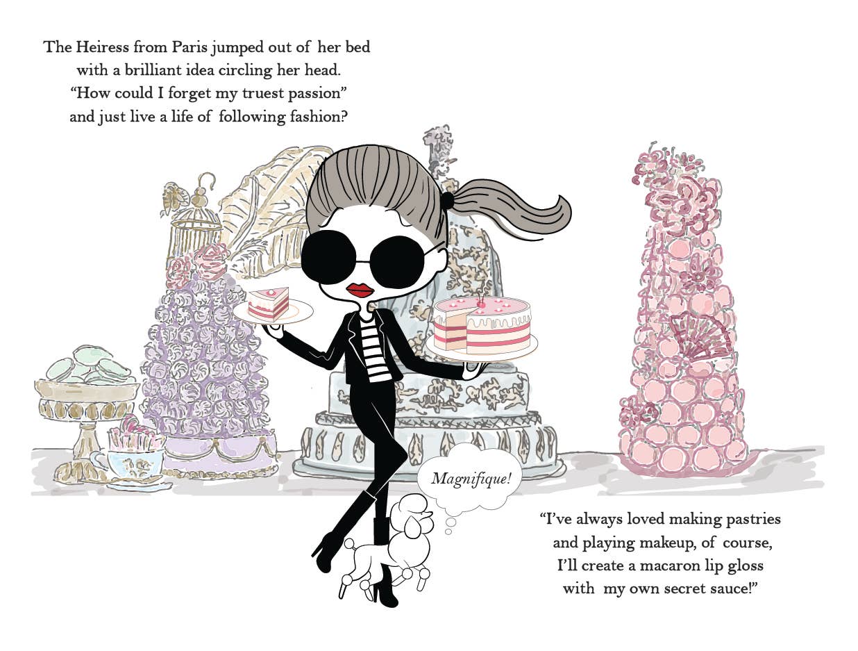 Lucie + Pompette - Wholesale Lip Gloss - The Heiress from Paris & her Lip Gloss Dream -Hardcover Book4